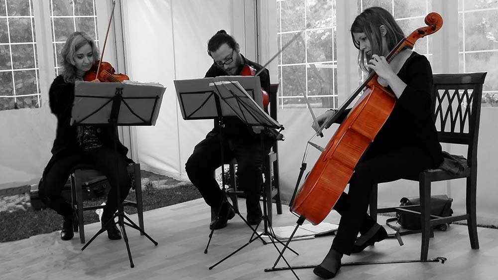Italian wedding string quartet Tuscany Umbria